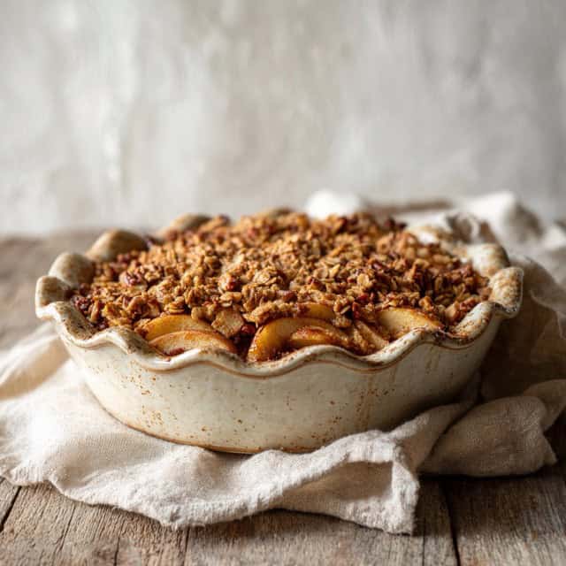 Rustic apple crisp