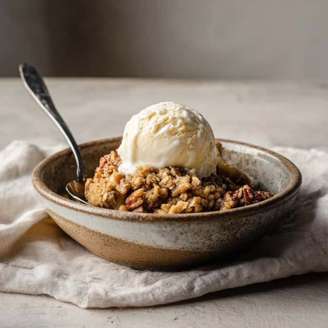 Rustic apple crisp