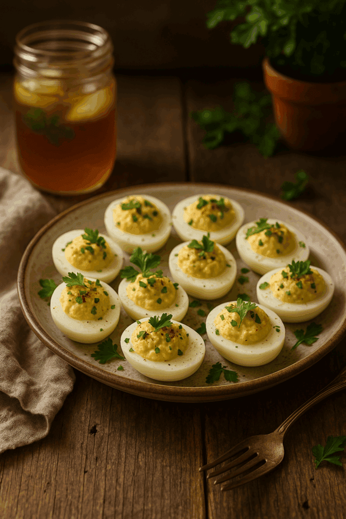 Garden herb deviled eggs: a homestead favorite with a fresh twist
