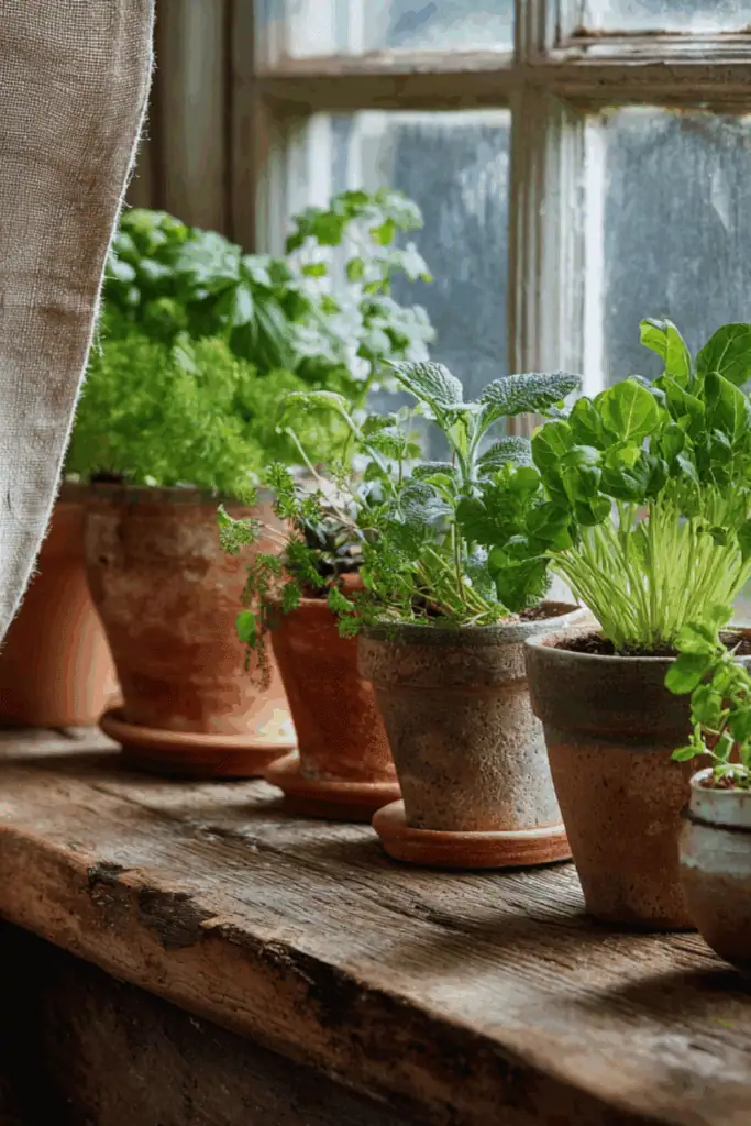 Windowsill plants