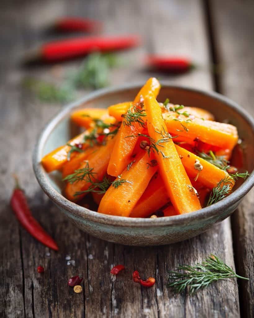 Fiery Pickled Carrots: A Tangy, Spicy Treat For Your Pantry 7 Fiery pickled carrots