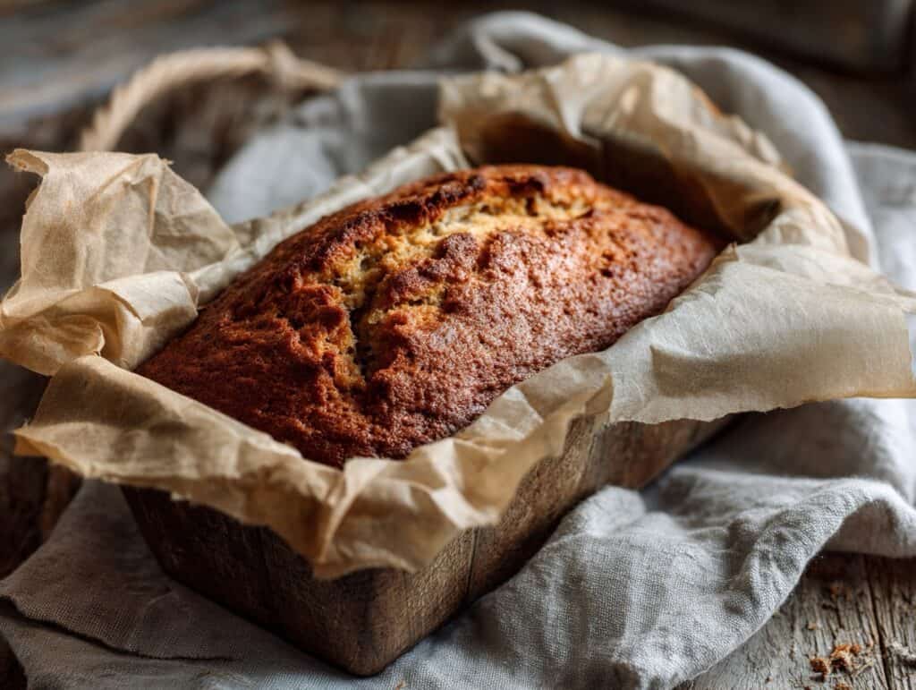 The Most Amazing Banana Bread Recipe 9 Banana bread just out of the oven