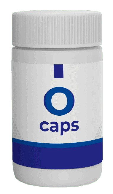 Bočica O-caps suplementa, prirodna formula u kapsulama za regeneraciju čula vida i jačanje očnog fokusa.