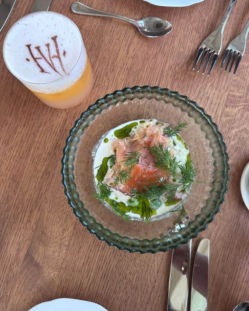 Meal at Hjortviken Country Club in Hindås, Sweden