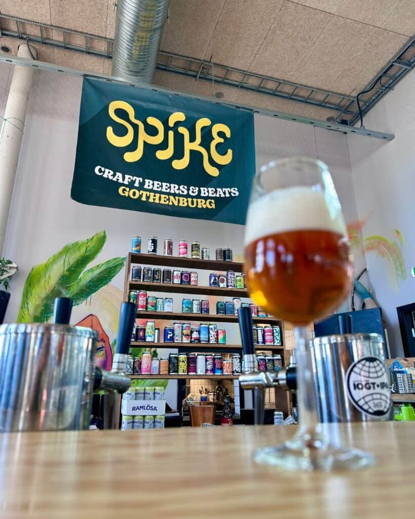 Tasting at Spike Brewery in Gothenburg, Sweden