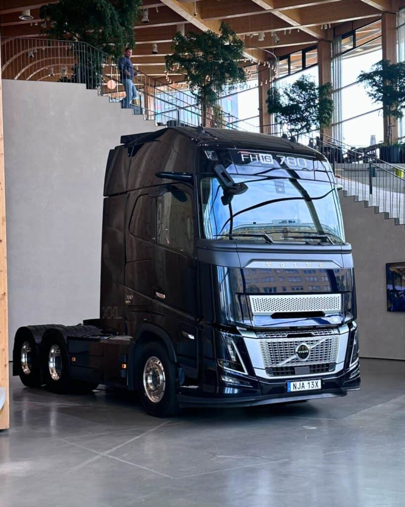 Truck at World of Volvo in Gothenburg, Sweden