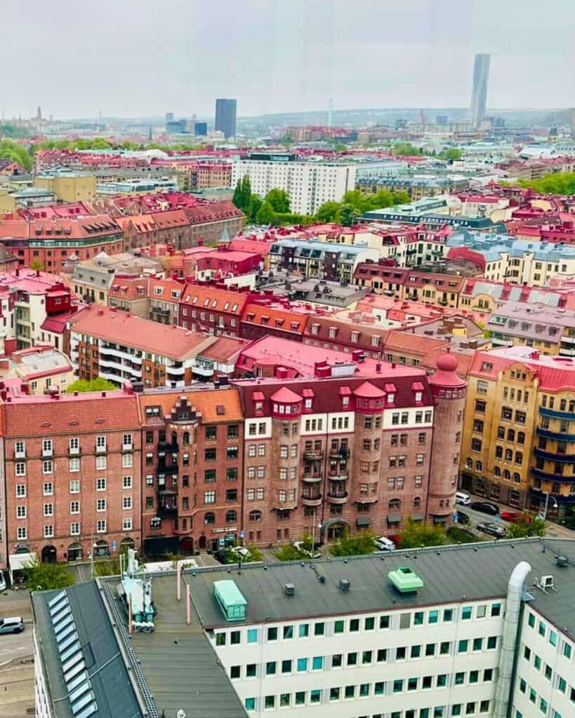 View from Heaven 23 in Gothenburg, Sweden