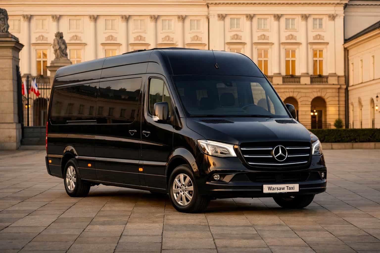 Luxury chauffeur-driven vehicle in Warsaw