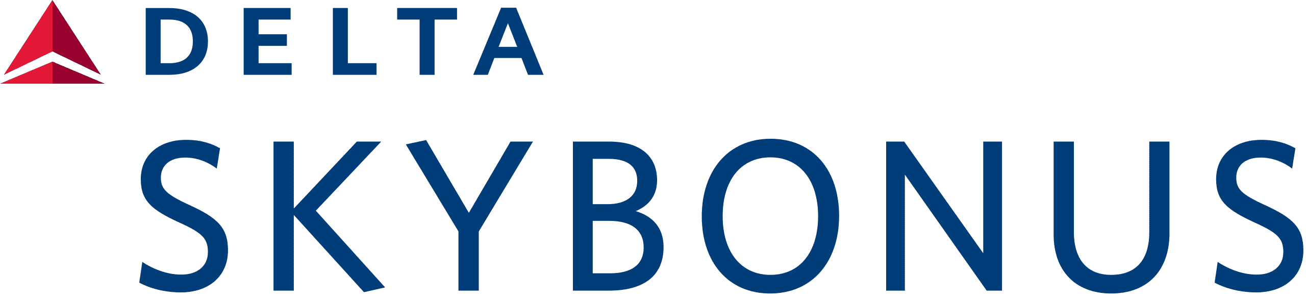Delta skybonus logo on a black background, giving others ways to earn rewards. Delta skybonus logo on a black background, giving others ways to earn rewards.