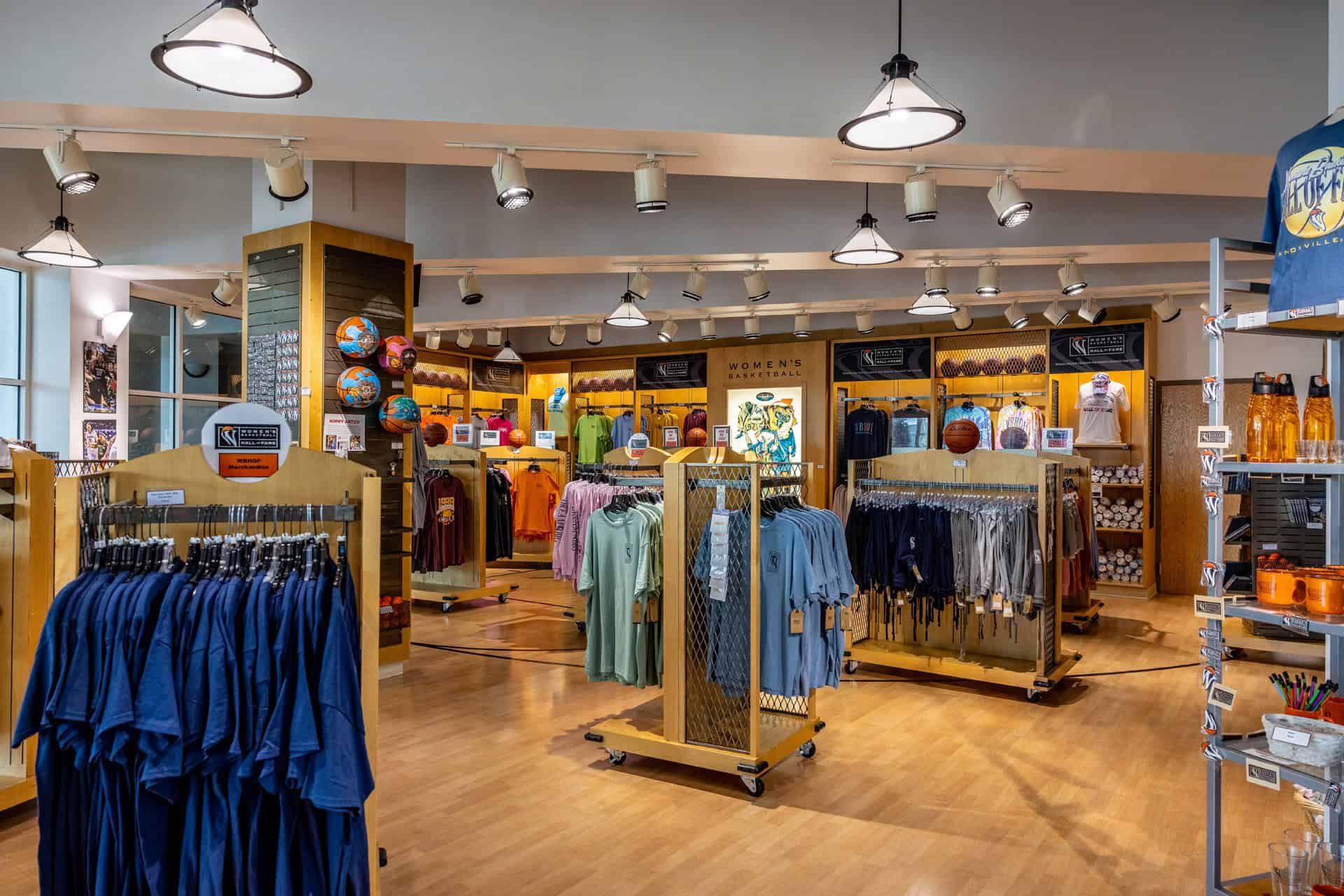 A store with a lot of clothes on display, where you can also donate your clothing items. A store with a lot of clothes on display, where you can also donate your clothing items.
