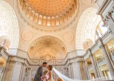 CineCrown Photography in San francisco city hall wedding photograph.