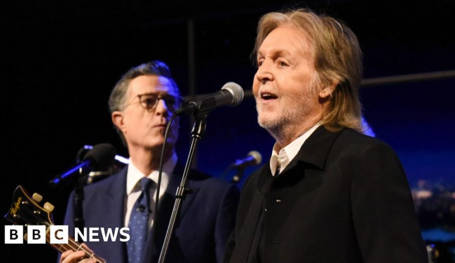 Colbert Ends Late Show Run with McCartney