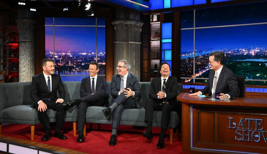 Colbert Hosts Fellow Late Night Hosts as Show Nears End