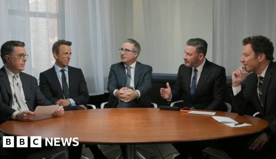 Colbert Talks Show’s End with Late-Night Peers