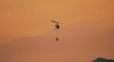 Helicopters Collide Fighting Wildfires in Greece