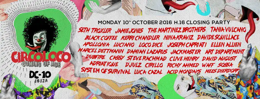DC10 Ibiza Closing Party 2016