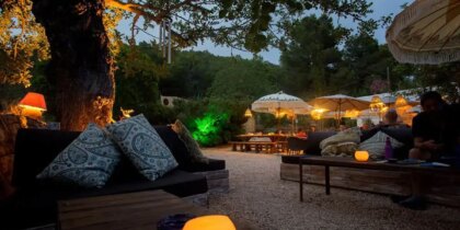 Música en la apertura del jardín de Shamarkanda Ibiza