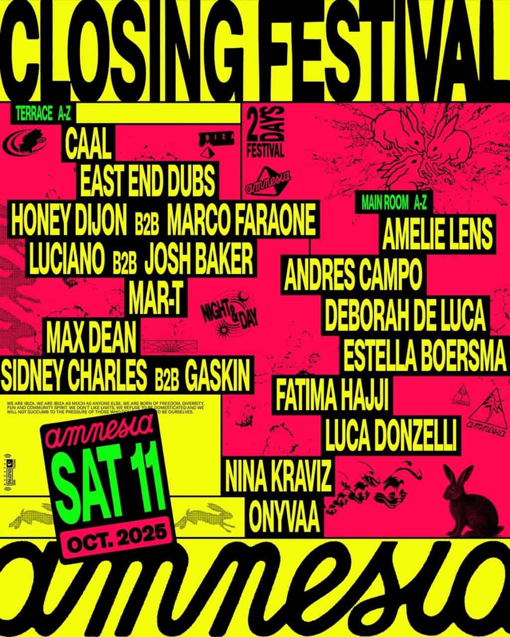 Amnesia Ibiza Closing Party 2025 - Fiestas Ibiza 2025