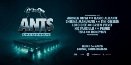 ANTS conquista Londres con un cartel explosivo en Drumsheds