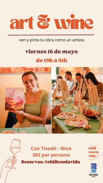 Taller Art & Wine en Can Tixedo