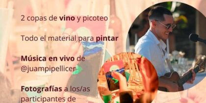 Taller Art & Wine en Can Tixedo con música en vivo