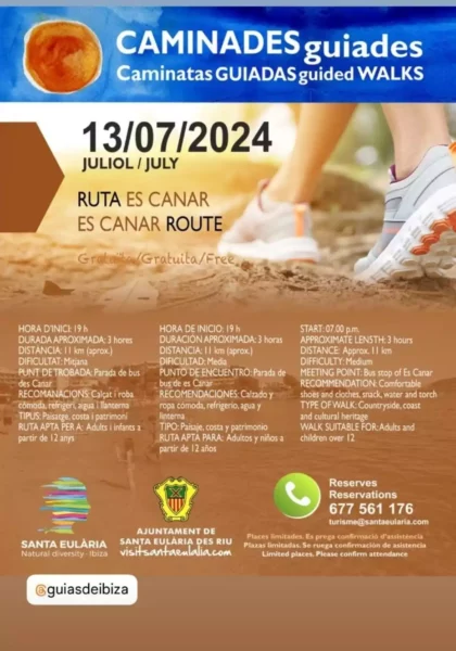 Caminata guiada gratuita para conocer Es Canar