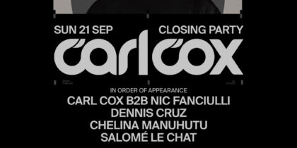 Closing Party de Carl Cox en [UNVRS]