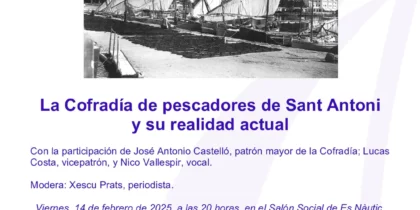 Charlas esenciales en Es Nàutic: La Cofradía de pescadores de San Antonio