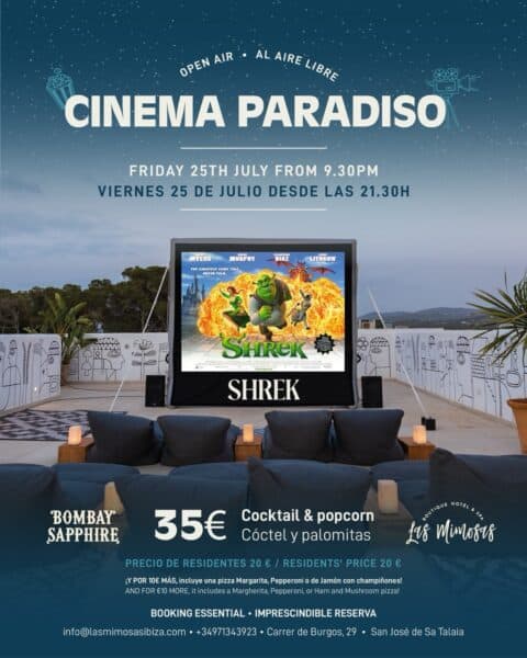 Cinema Paradiso en Las Mimosas Ibiza