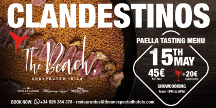 Clandestinos, showcooking de arroces de estrellas Michelin en The Beach by Ushuaïa Ibiza