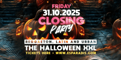 Fiesta de Halloween en Es Paradis y Closing Party de Puro Reggaeton