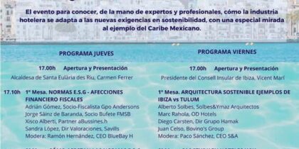 Coloquio sobre Sostenibilidad y Hoteles en Aguas de Ibiza