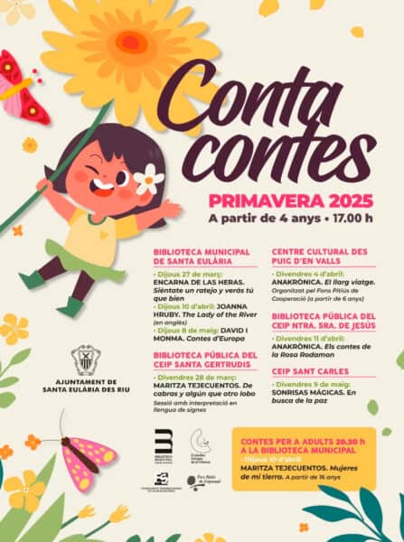 Cuentacuentos de primavera en Santa Eulalia y sus pueblos