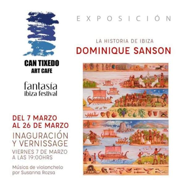 La historia de Ibiza, exposición de Dominique Sanson en Can Tixedó