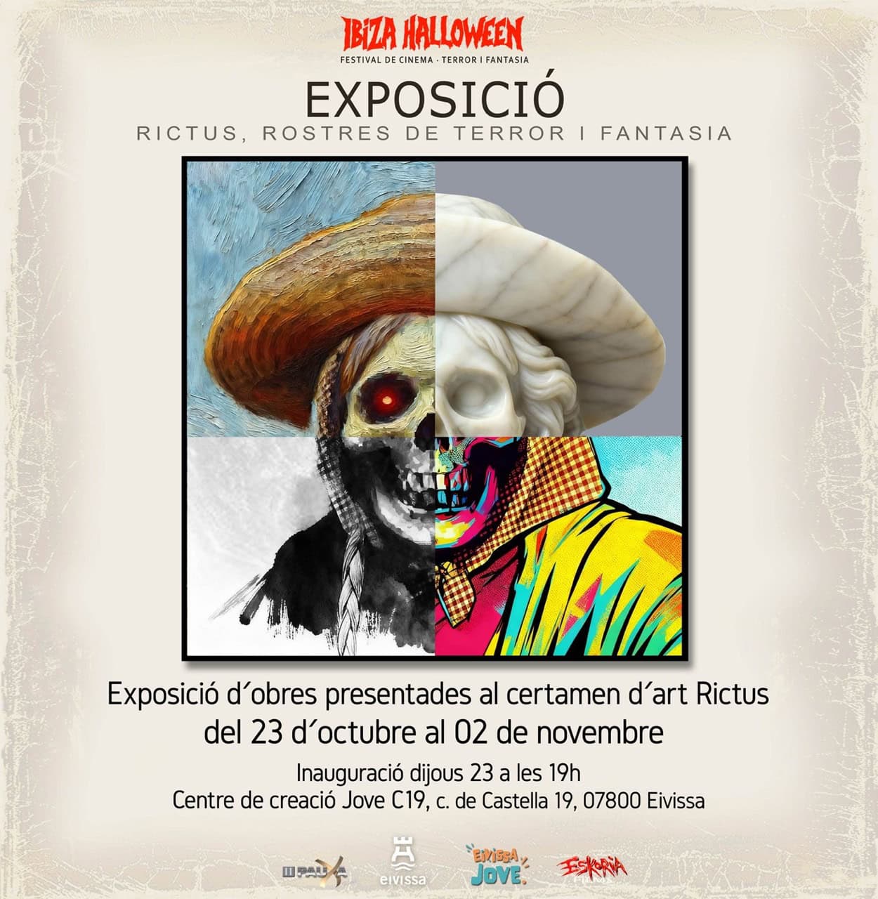 Rictus, exposición del Ibiza Halloween en el C19