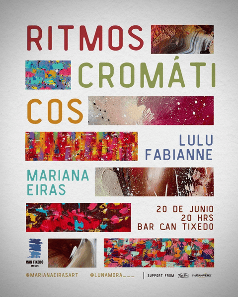 Ritmos cromáticos, exposición de Mariana Eiras y Lulu Fabianne en Can Tixedó