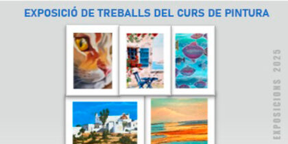 Exposición de trabajos del curso de pintura