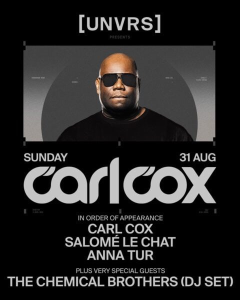 The Chemical Brothers se suman este verano a la fiesta de Carl Cox en [UNVRS]
