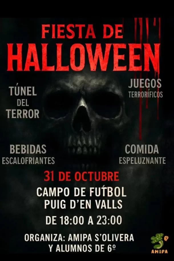 Fiesta familiar de Halloween en CEIP S'Olivera