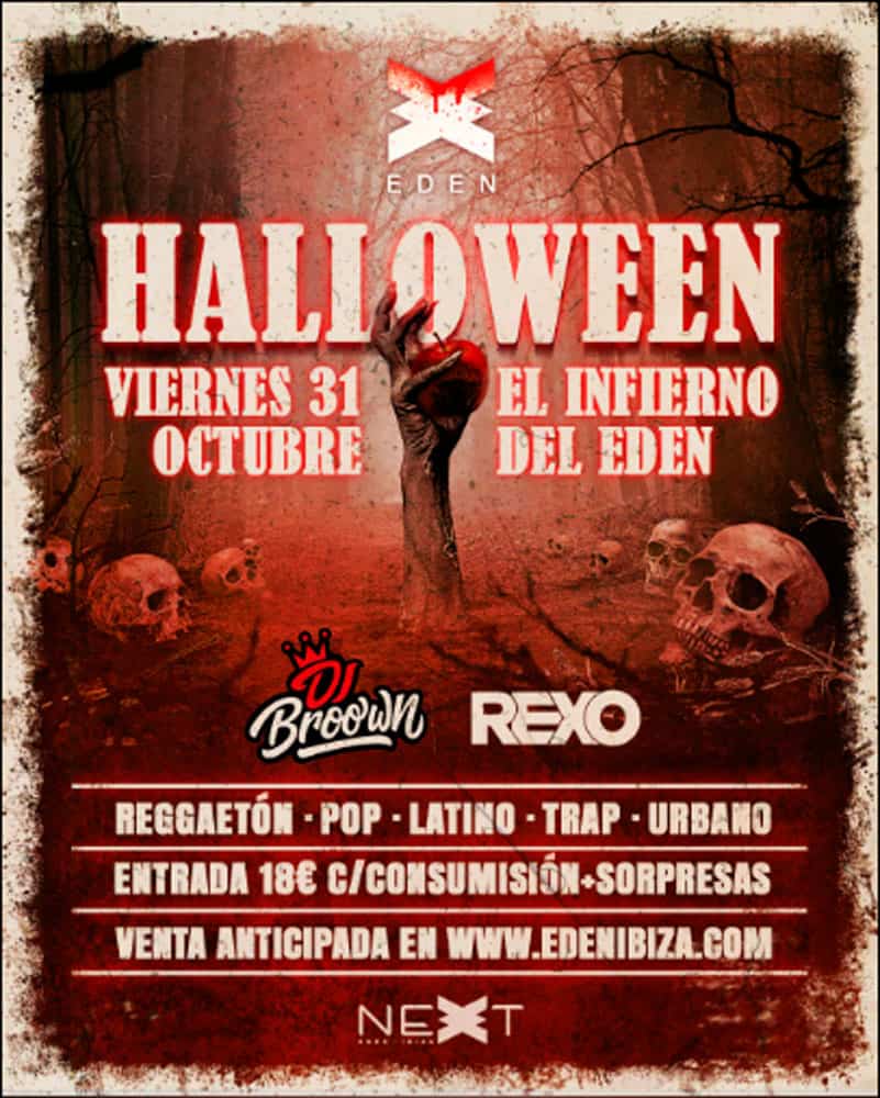 Fiesta de Halloween en Eden Ibiza