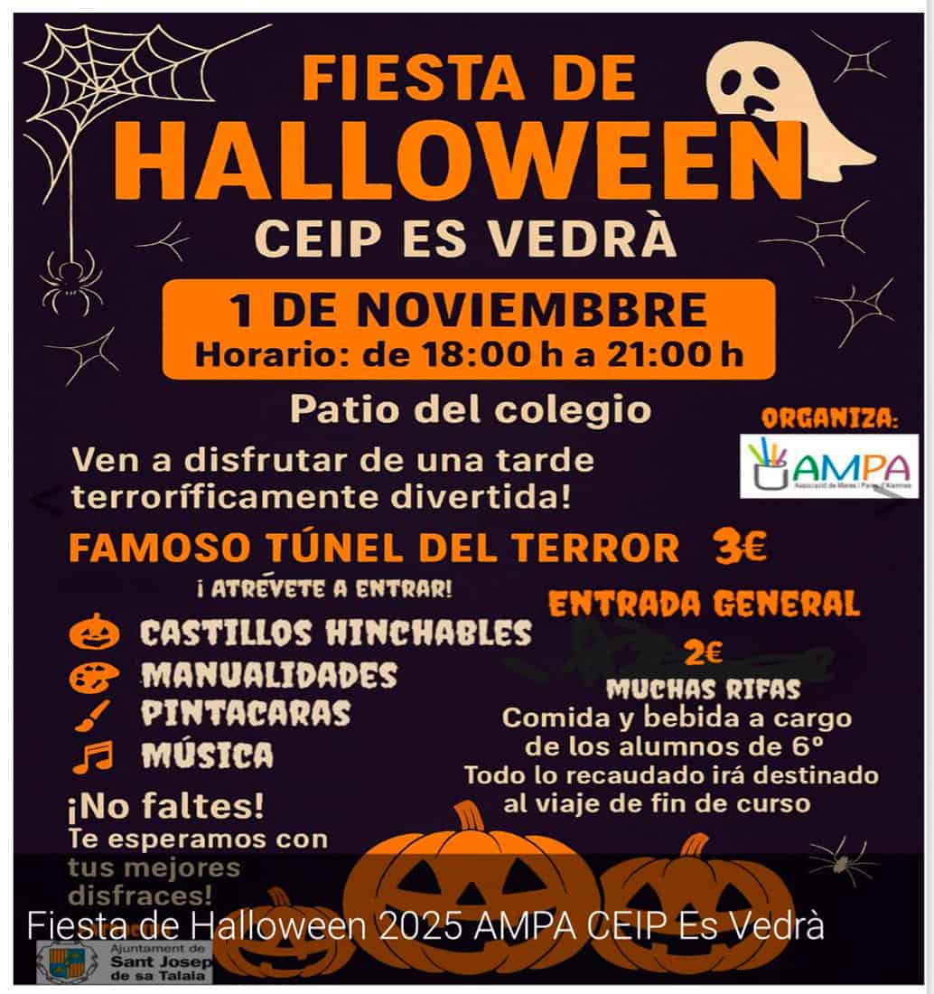 Fiesta infantil de Halloween en CEIP Es Vedrà