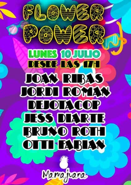 Fiesta Flower Power en Mamajuana Ibiza
