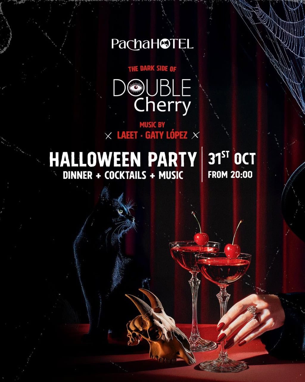 Pacha Hotel Ibiza se adentra en The Dark Side of Double Cherry este Halloween