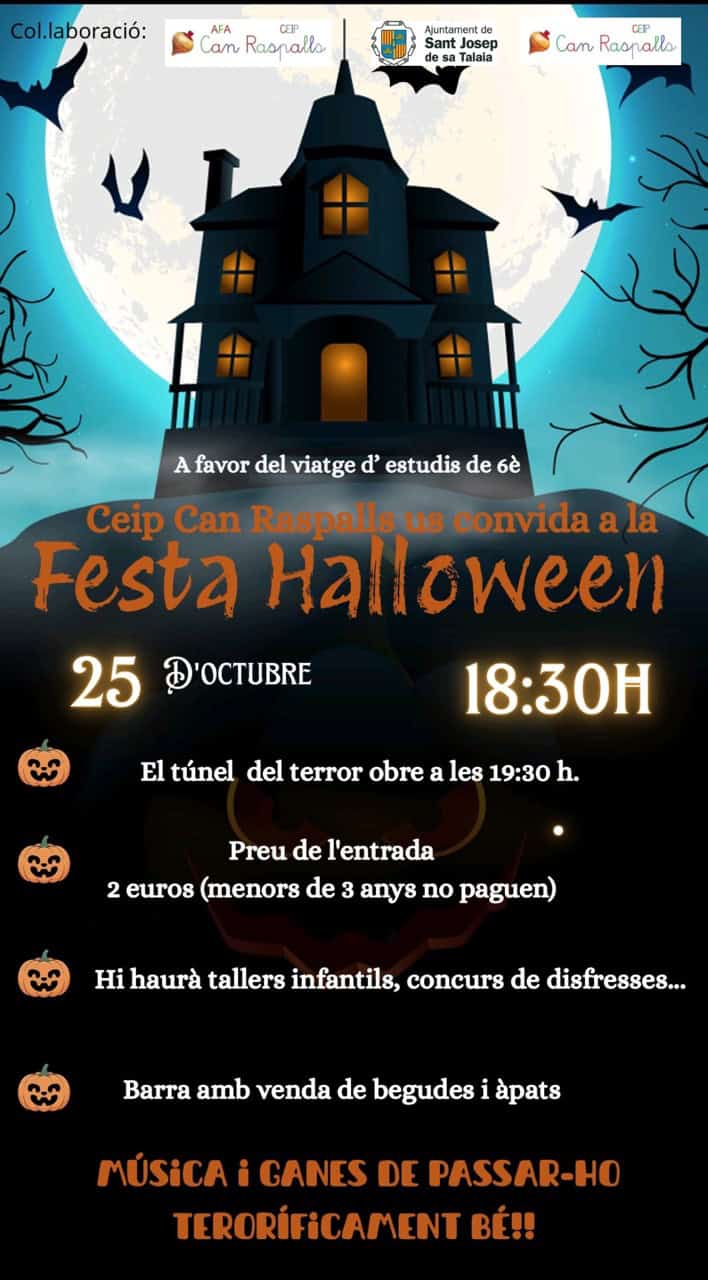 Fiesta infantil de Halloween en CEIP Can Raspalls