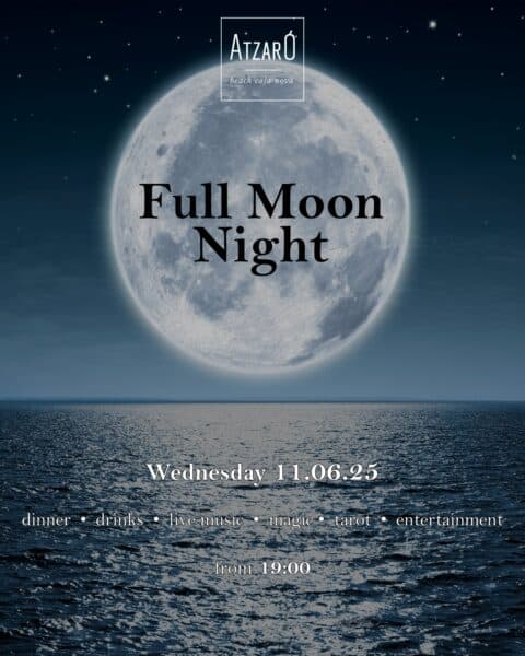 Full Moon Night, siente la magia de la luna llena en Atzaró Beach