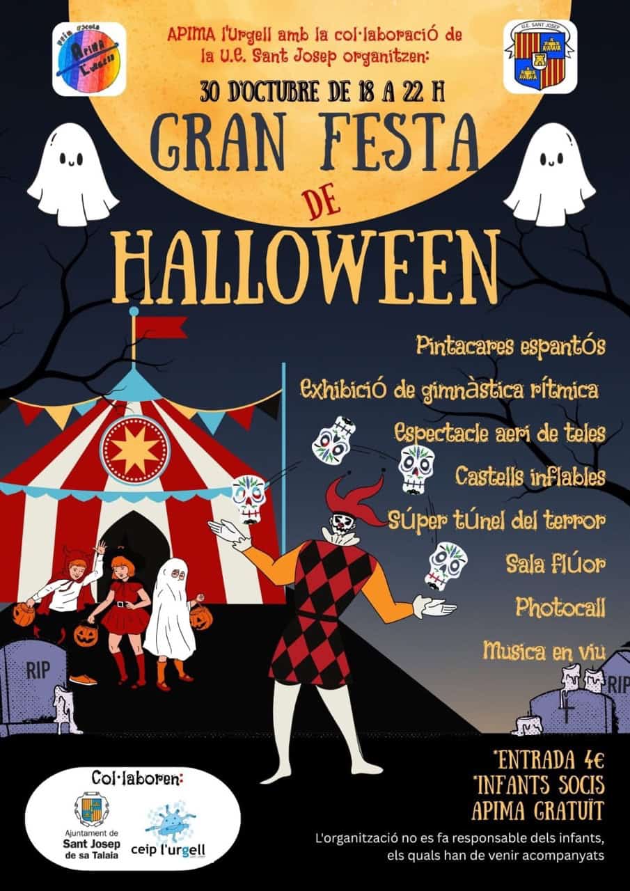 Fiesta infantil de Halloween en CEIP L’Urgell