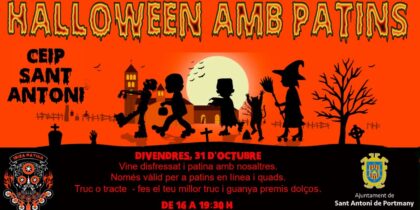 Halloween con Patines en el CEIP Sant Antoni