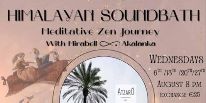 Baño de Sonido Himalayo y Viaje Meditativo Zen en Atzaró Agroturismo Hotel Ibiza
