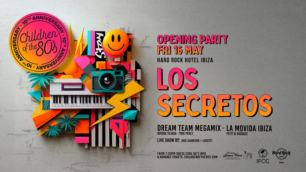 Los Secretos en el Opening de Children of the 80’s en Hard Rock Hotel Ibiza