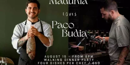 Madunia estrena sus veladas gastronómicas Madunia Loves con el chef Paco Budia